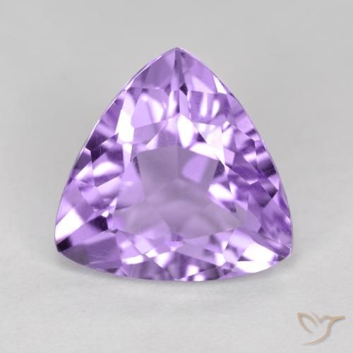 2.81ct Натуральный Средний фиолетовый Аметист, Триллион, Чистота VS
