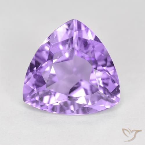 2.86ct Натуральный Средний фиолетовый Аметист, Триллион, Чистота VS