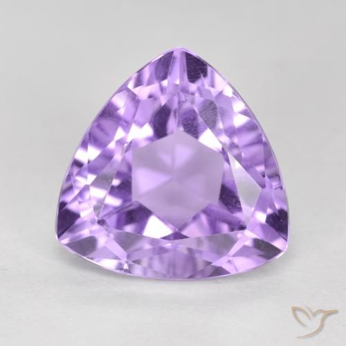 3.18ct Натуральный Розовато-фиолетовый Аметист, Триллион, Чистота VS