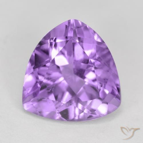 2.68ct Натуральный Розовато-фиолетовый Аметист, Триллион, Чистота VS