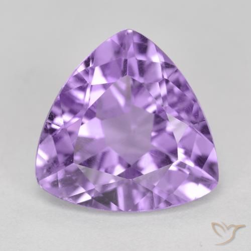 2.92ct Натуральный Средний фиолетовый Аметист, Триллион, Чистота VS
