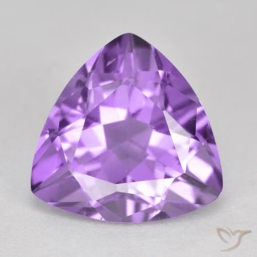 2.81ct Натуральный Средний фиолетовый Аметист, Триллион, Чистота VS
