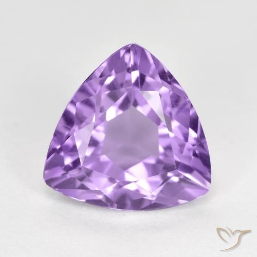 3.01ct Натуральный Средний фиолетовый Аметист, Триллион, Чистота VS