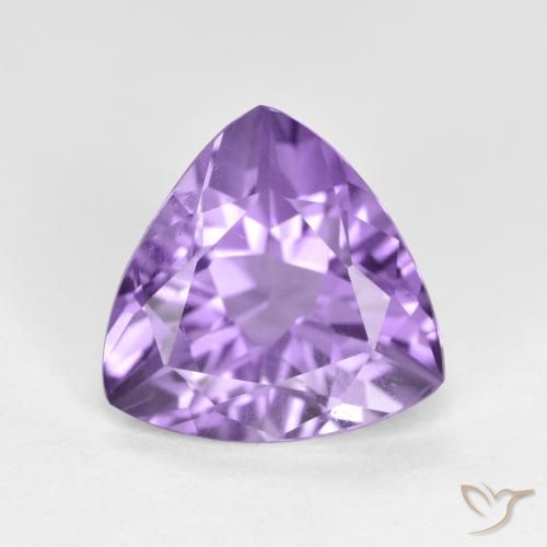 2.67ct Натуральный Средний фиолетовый Аметист, Триллион, Чистота VS