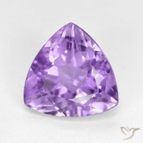 2.88ct Натуральный Средний фиолетовый Аметист, Триллион, Чистота VS