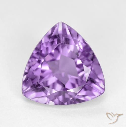 2.81ct Натуральный Темно-фиолетовый Аметист, Триллион, Чистота VS