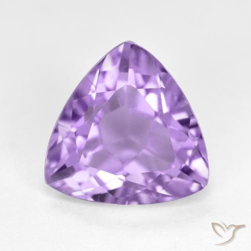3.04ct Натуральный Темно-фиолетовый Аметист, Триллион, Чистота VS