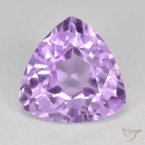 3.07ct Натуральный Средний фиолетовый Аметист, Триллион, Чистота VS