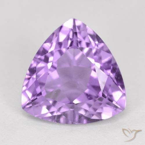 2.86ct Натуральный Средний фиолетовый Аметист, Триллион, Чистота VS