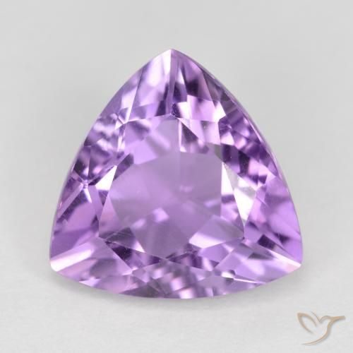 2.70ct Натуральный Розовато-фиолетовый Аметист, Триллион, Чистота VS