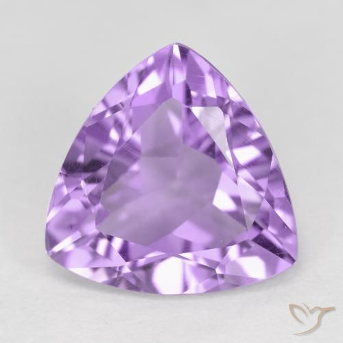 2.93ct Натуральный Розовато-Ирис Фиолетовый Аметист, Триллион, Чистота VS