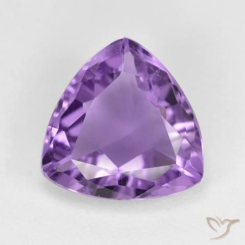 2.98ct Натуральный Интенсивный фиолетовый Аметист, Триллион, Чистота VS