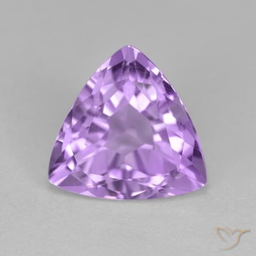 2.98ct Натуральный Средний фиолетовый Аметист, Триллион, Чистота VS