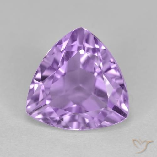 3.03ct Натуральный Средний фиолетовый Аметист, Триллион, Чистота VS