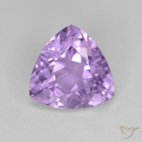 2.90ct Натуральный Средний фиолетовый Аметист, Триллион, Чистота VS