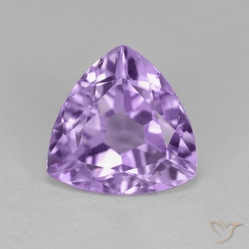 2.91ct Натуральный Темно-фиолетовый Аметист, Триллион, Чистота VS