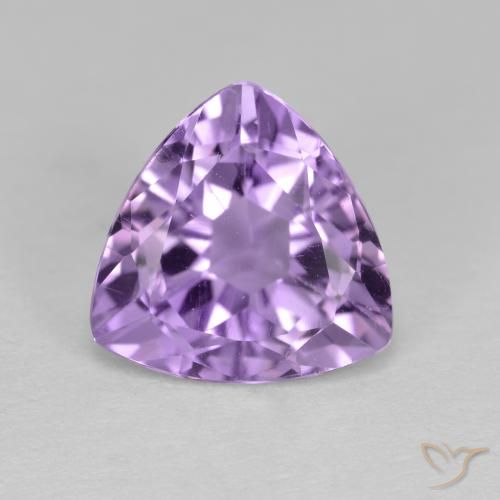 3.02ct Натуральный Розовато-фиолетовый Аметист, Триллион, Чистота VS