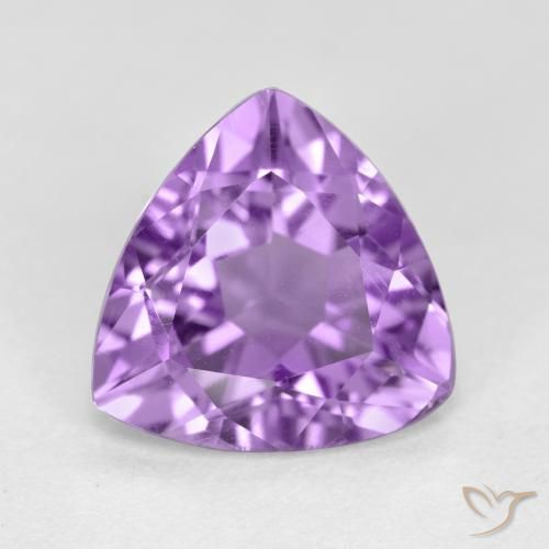 2.74ct Натуральный Средний фиолетовый Аметист, Триллион, Чистота VS