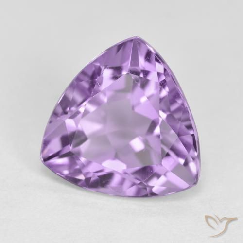 2.98ct Натуральный Темно-фиолетовый Аметист, Триллион, Чистота VS