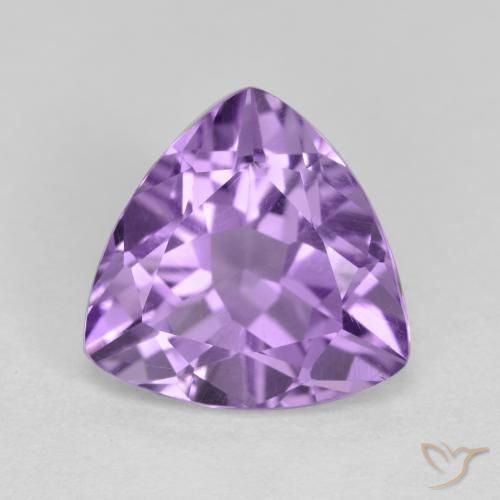 2.82ct Натуральный Розовато-фиолетовый Аметист, Триллион, Чистота VS