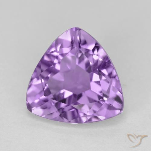 2.65ct Натуральный Средний фиолетовый Аметист, Триллион, Чистота VS