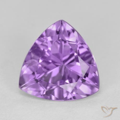2.88ct Натуральный Средний фиолетовый Аметист, Триллион, Чистота VS