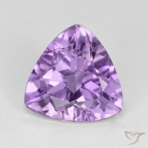 2.78ct Натуральный Розовато-фиолетовый Аметист, Триллион, Чистота VS