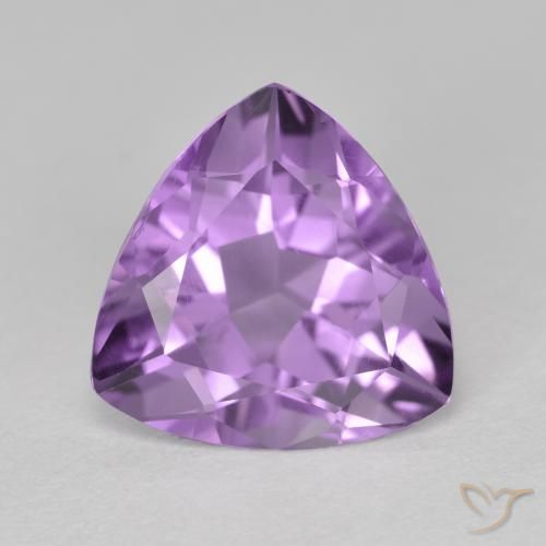 2.65ct Натуральный Глубокий пурпурно-фиолетовый Аметист, Триллион, Чистота VS
