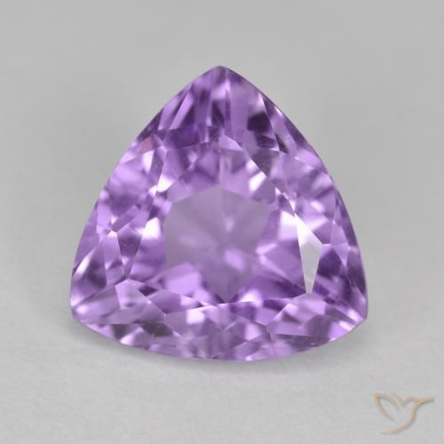 3.00ct Натуральный Глубокий Ирис Фиолетовый Аметист, Триллион, Чистота VS
