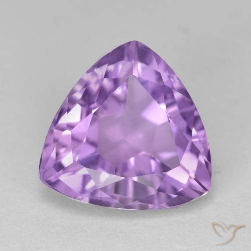 3.10ct Натуральный Средний фиолетовый Аметист, Триллион, Чистота VS