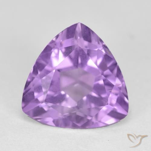 3.00ct Натуральный Розовато-фиолетовый Аметист, Триллион, Чистота VS