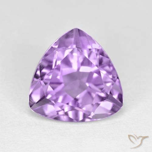 2.92ct Натуральный Розовато-фиолетовый Аметист, Триллион, Чистота VS