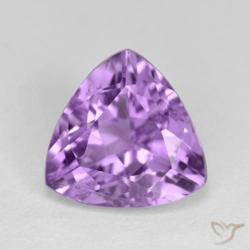 2.78ct Натуральный Пурпурно-фиолетовый Аметист, Триллион, Чистота VS