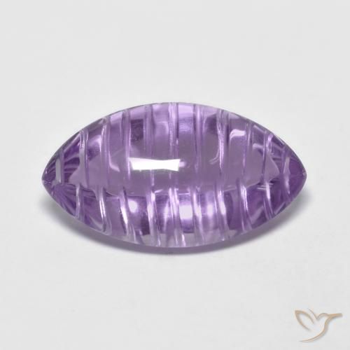 5.46ct Натуральный Средний фиолетовый Аметист, Маркиза, Прозрачный