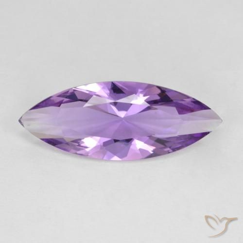 2.75ct Натуральный Розовато-фиолетовый Аметист, Маркиза, VVS-VS