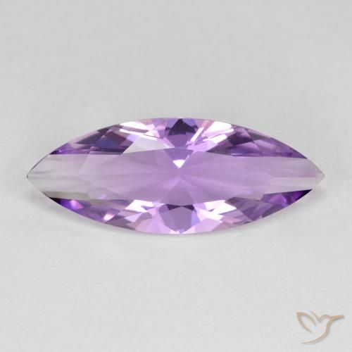 2.61ct Натуральный Средний фиолетовый Аметист, Маркиза, VVS-VS