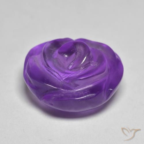 10.05 карата, натуральный Средне-светло-фиолетовый Аметист, Огранка Цветок, Полупрозрачный