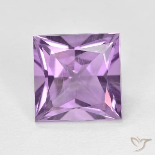 2.30ct Натуральный Розовато-фиолетовый Аметист, Квадрат, Чистота VS