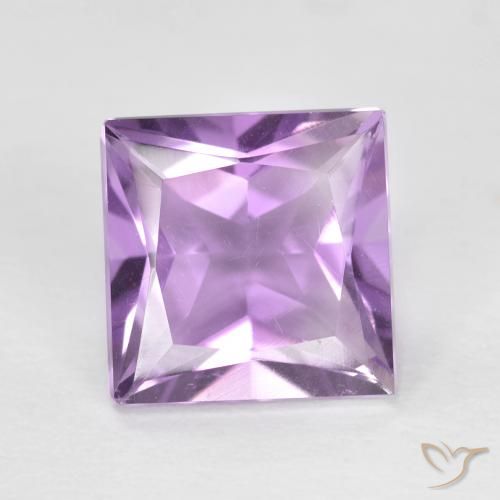 1.57ct Натуральный Пурпурно-фиолетовый Аметист, Квадрат, Чистота VS