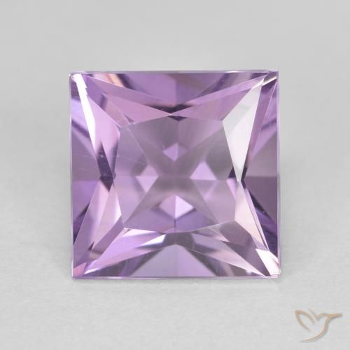 2.19ct Натуральный Пурпурно-фиолетовый Аметист, Квадрат, VVS-VS