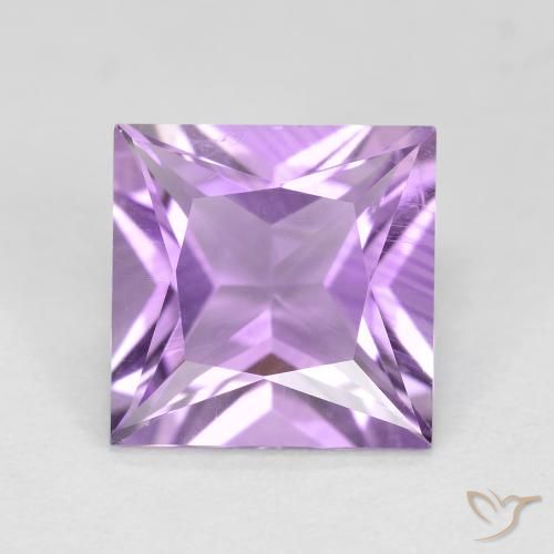 2.19ct Натуральный Ирис Вайолет Аметист, Квадрат, Чистота VS