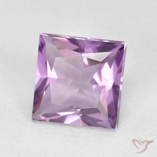 1.59ct Натуральный Пурпурно-фиолетовый Аметист, Квадрат, VVS-VS