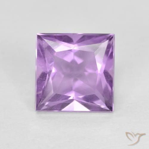 1.57ct Натуральный Пурпурно-фиолетовый Аметист, Квадрат, Чистота VS