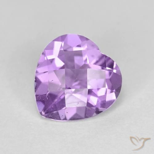 1.54ct Натуральный Ирис Вайолет Аметист, Сердце, Чистота VS
