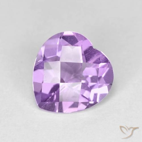1.55ct Натуральный Ирис Вайолет Аметист, Сердце, VVS-VS