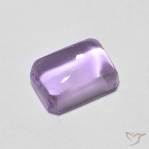 1.31ct Натуральный Светло-фиолетовый Аметист, Изумрудная огранка, Прозрачный