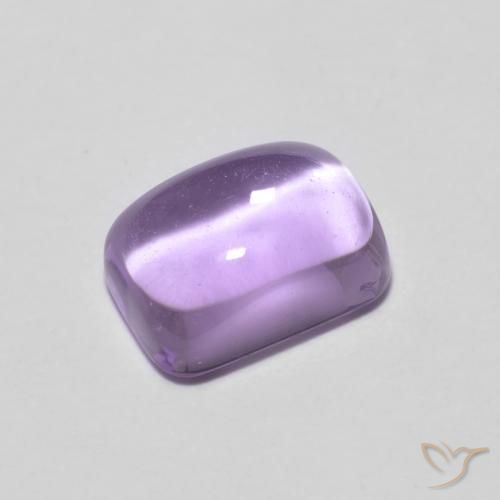 1.25ct Натуральный Светло-фиолетовый Аметист, Изумрудная огранка, Прозрачный