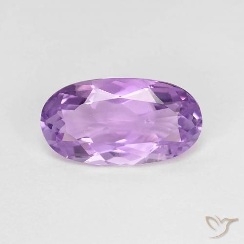 2.51ct Натуральный Светло-розовато-фиолетовый Аметист, Овал, Чистота VS