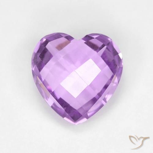 1.88ct Натуральный Средний пурпурно-фиолетовый Аметист, Сердце, Чистота VVS