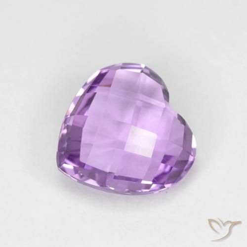 1.85ct Натуральный Средний розовый фиолетовый Аметист, Сердце, Чистота VVS